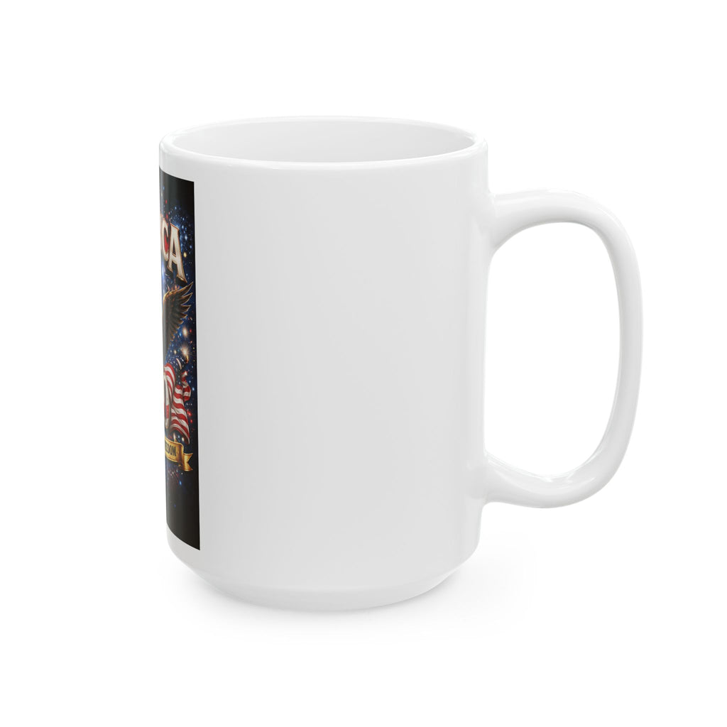 America 250 Celebrating Freedom Mug | Eagle, Liberty Bell, American Flag