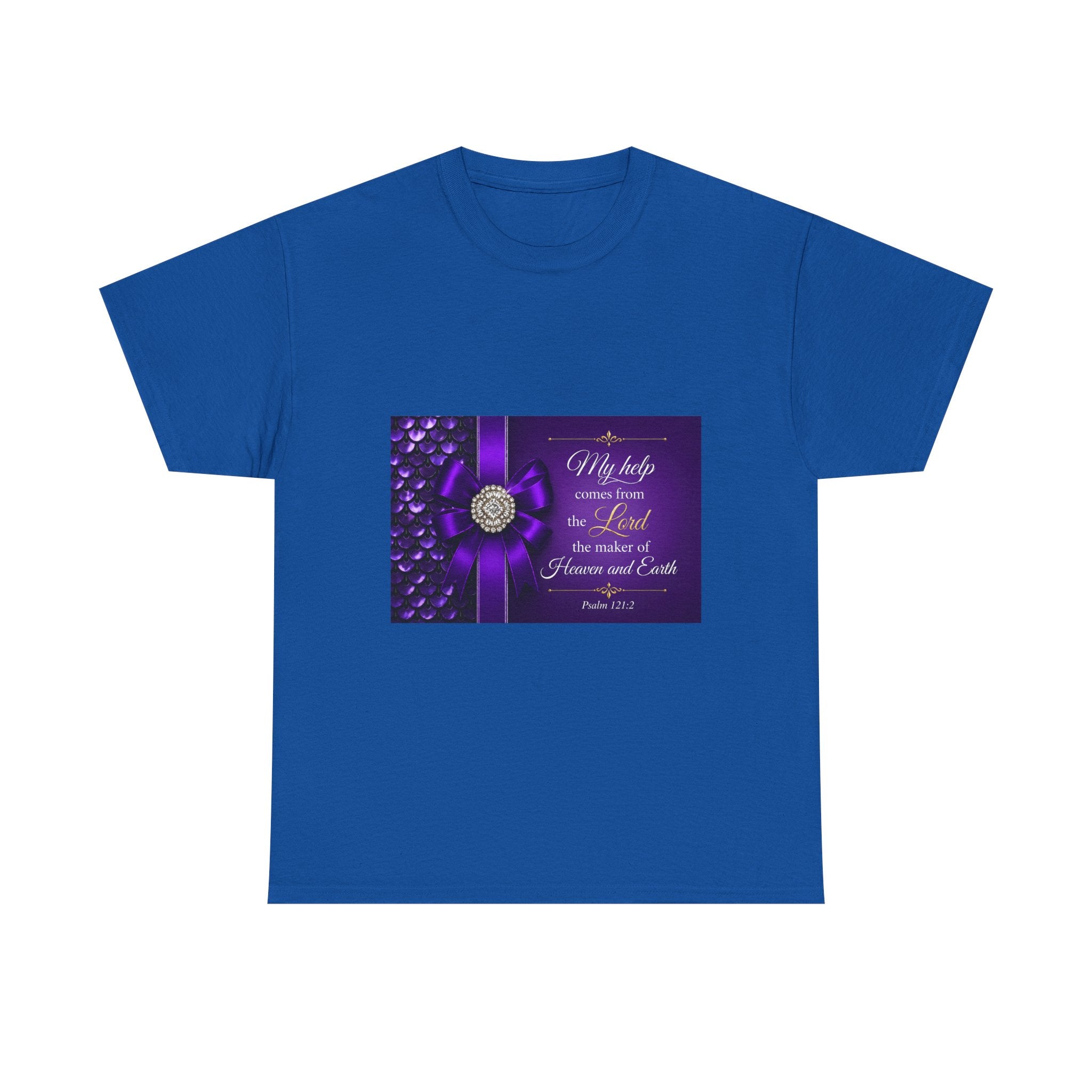 My Help Comes from the Lord T-Shirt | Psalm 121:2 Christian Shirt | Faith-Based Apparel | Inspirational Bible Verse Tee