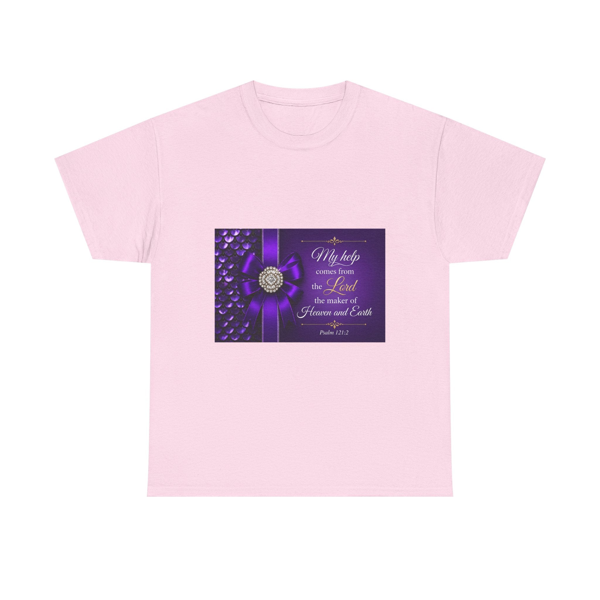 My Help Comes from the Lord T-Shirt | Psalm 121:2 Christian Shirt | Faith-Based Apparel | Inspirational Bible Verse Tee