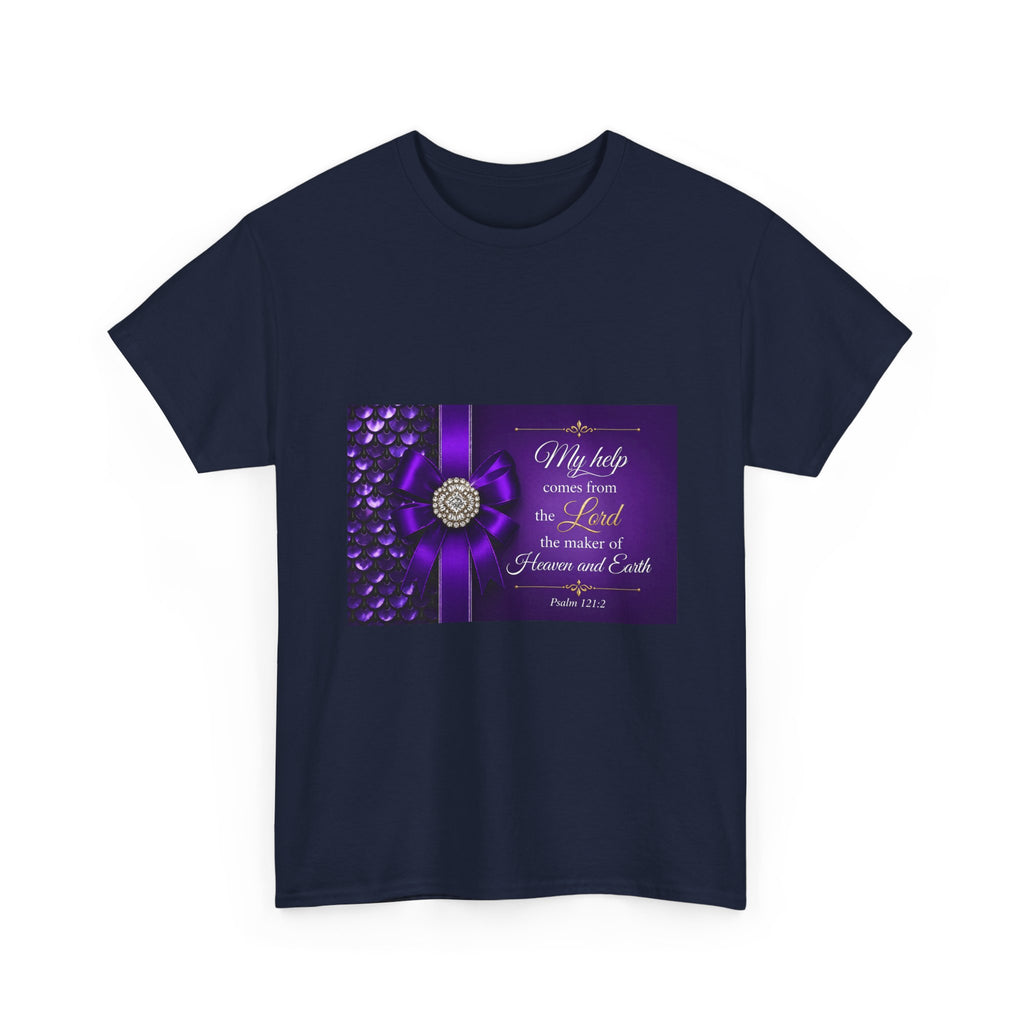 My Help Comes from the Lord T-Shirt | Psalm 121:2 Christian Shirt | Faith-Based Apparel | Inspirational Bible Verse Tee
