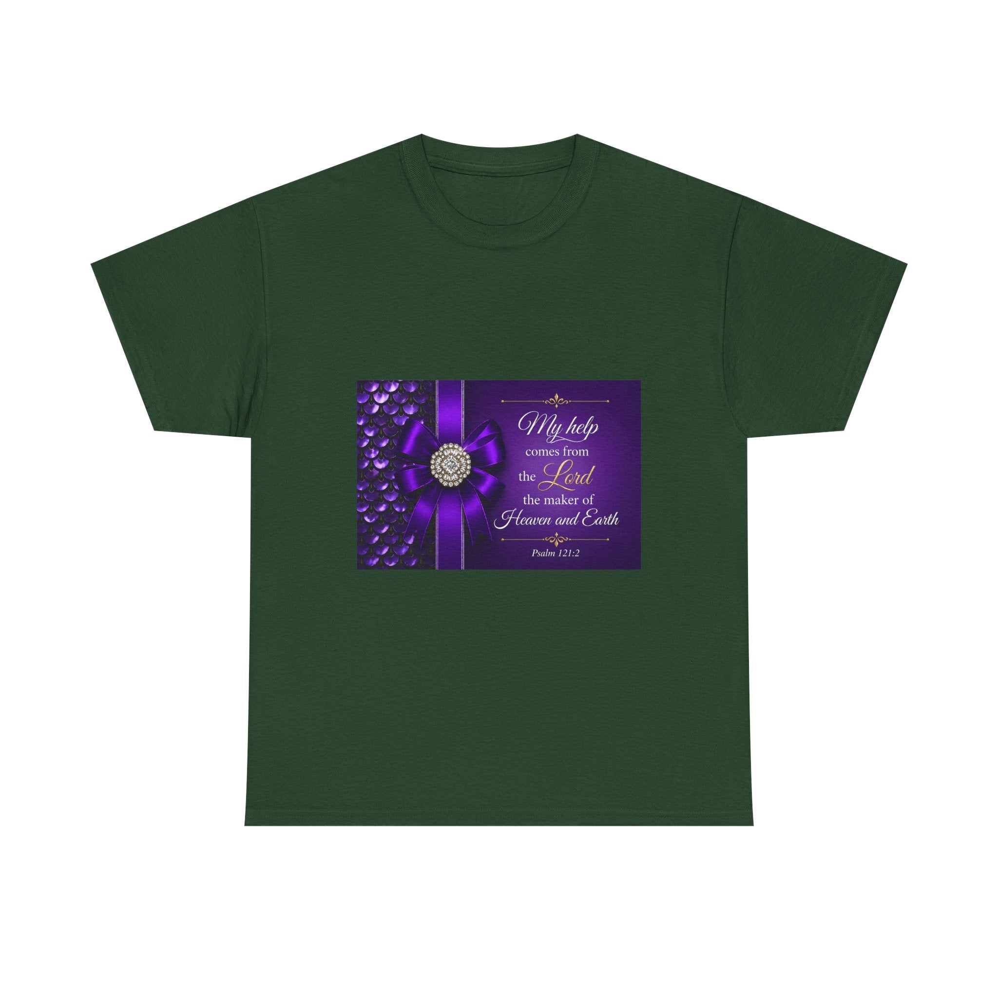 My Help Comes from the Lord T-Shirt | Psalm 121:2 Christian Shirt | Faith-Based Apparel | Inspirational Bible Verse Tee