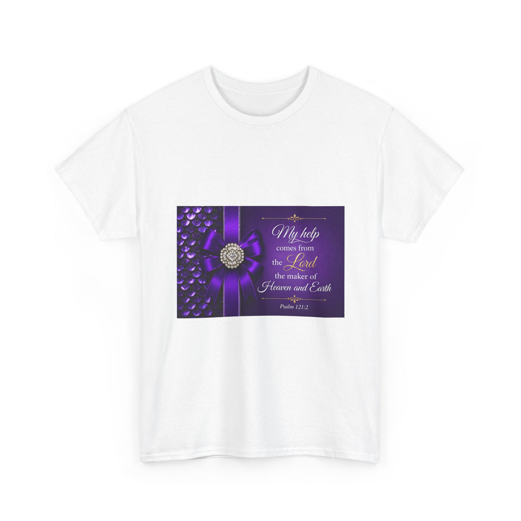 My Help Comes from the Lord T-Shirt | Psalm 121:2 Christian Shirt | Faith-Based Apparel | Inspirational Bible Verse Tee