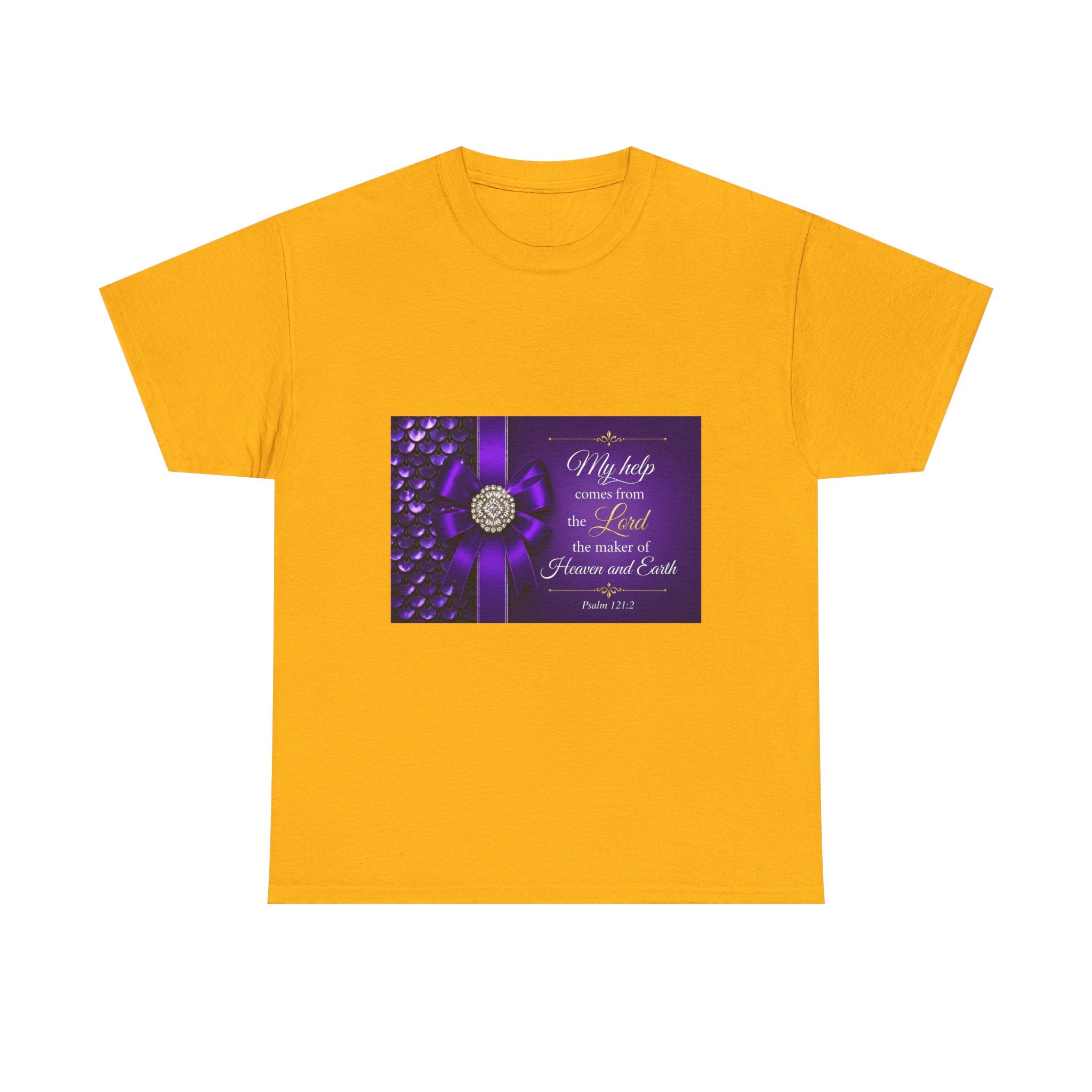 My Help Comes from the Lord T-Shirt | Psalm 121:2 Christian Shirt | Faith-Based Apparel | Inspirational Bible Verse Tee