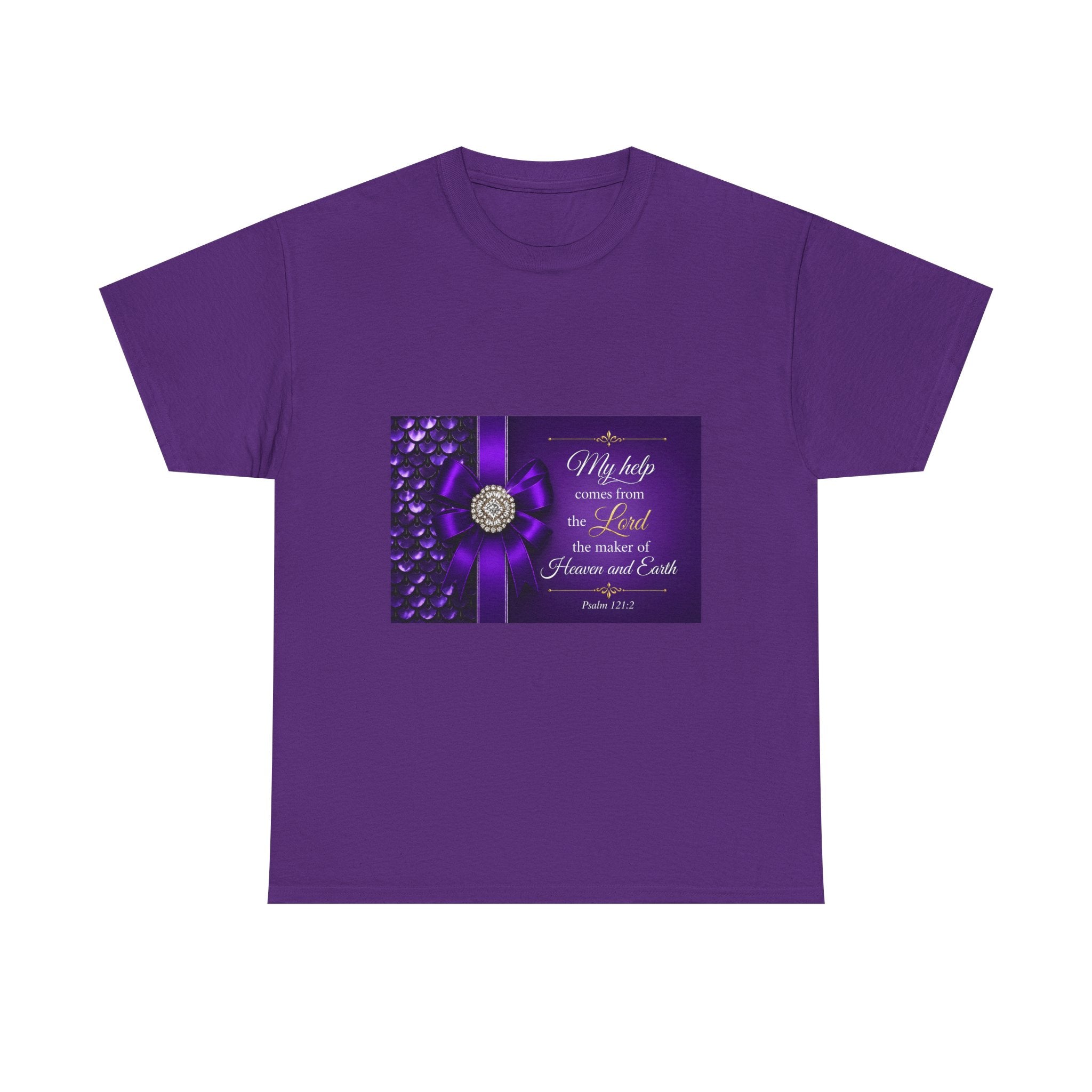 My Help Comes from the Lord T-Shirt | Psalm 121:2 Christian Shirt | Faith-Based Apparel | Inspirational Bible Verse Tee
