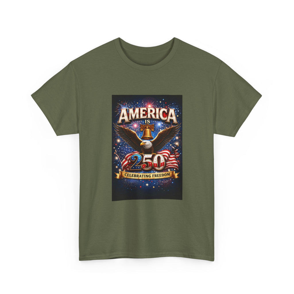 America Eagle 250 Celebrating Freedom T-Shirt | Patriotic Fourth of July Tee