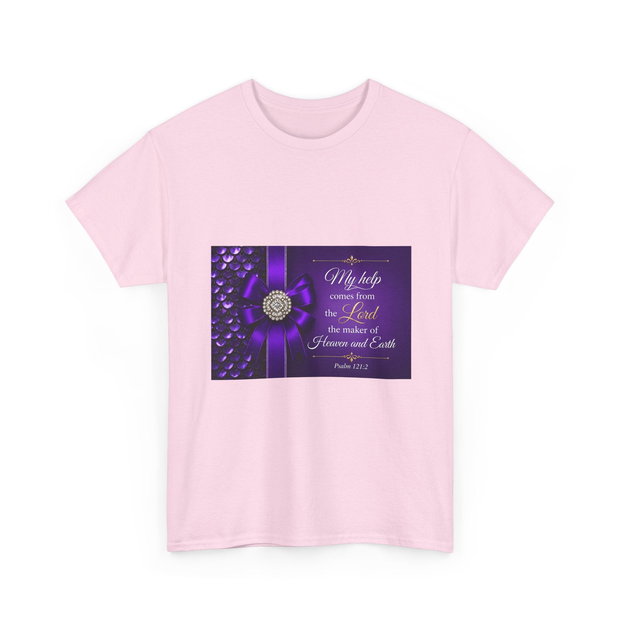 My Help Comes from the Lord T-Shirt | Psalm 121:2 Christian Shirt | Faith-Based Apparel | Inspirational Bible Verse Tee