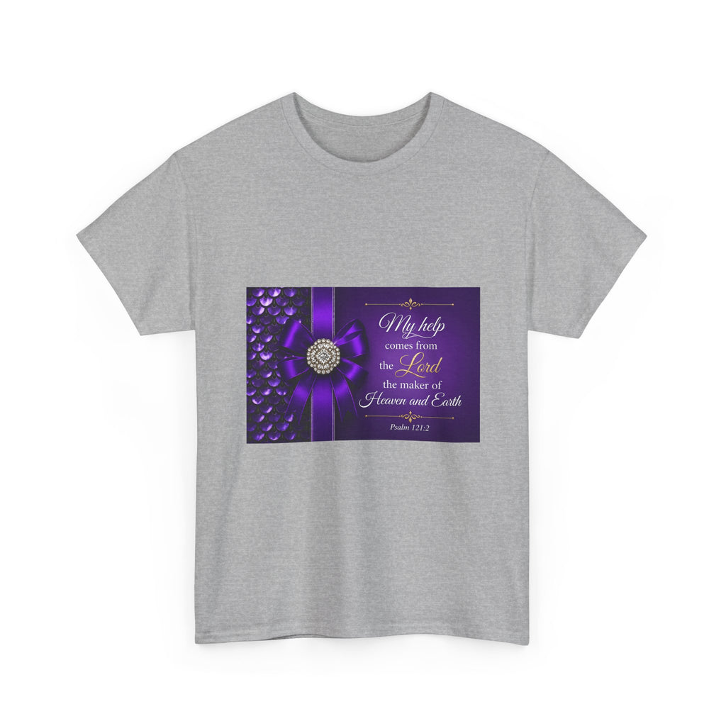 My Help Comes from the Lord T-Shirt | Psalm 121:2 Christian Shirt | Faith-Based Apparel | Inspirational Bible Verse Tee