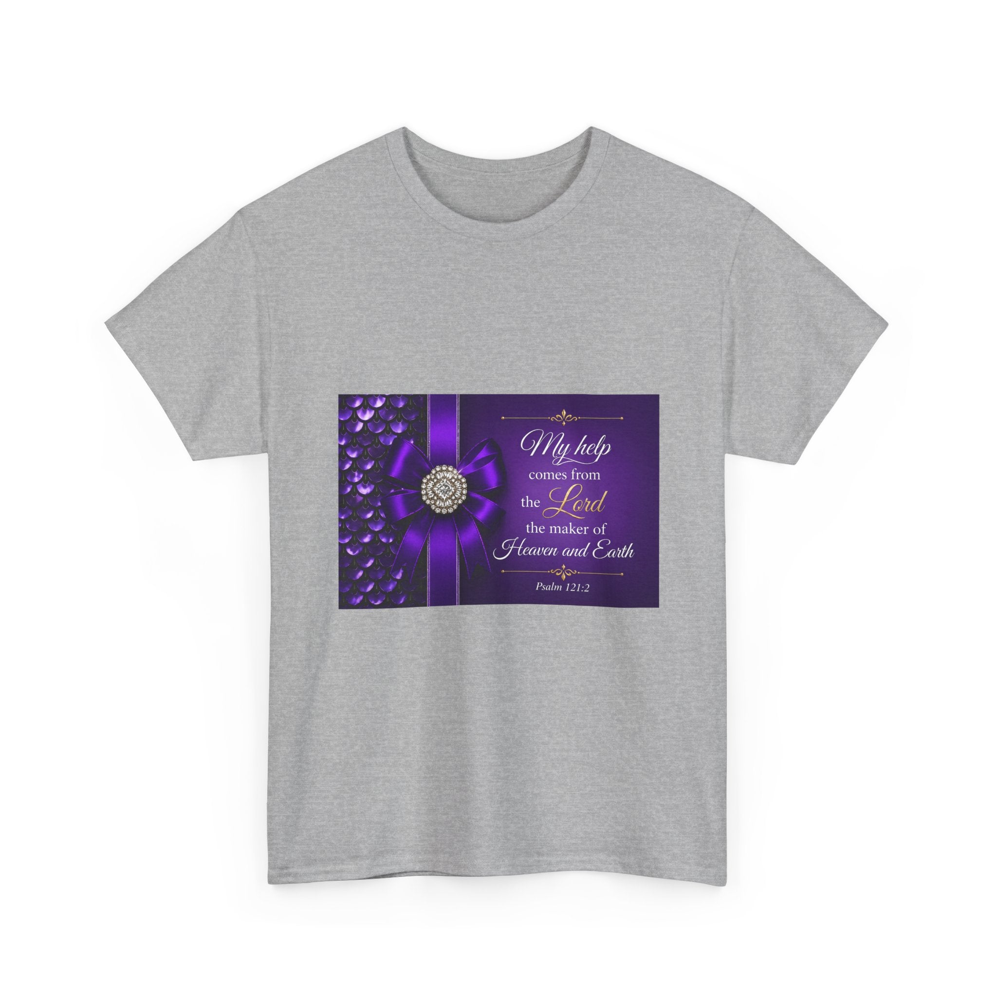 My Help Comes from the Lord T-Shirt | Psalm 121:2 Christian Shirt | Faith-Based Apparel | Inspirational Bible Verse Tee