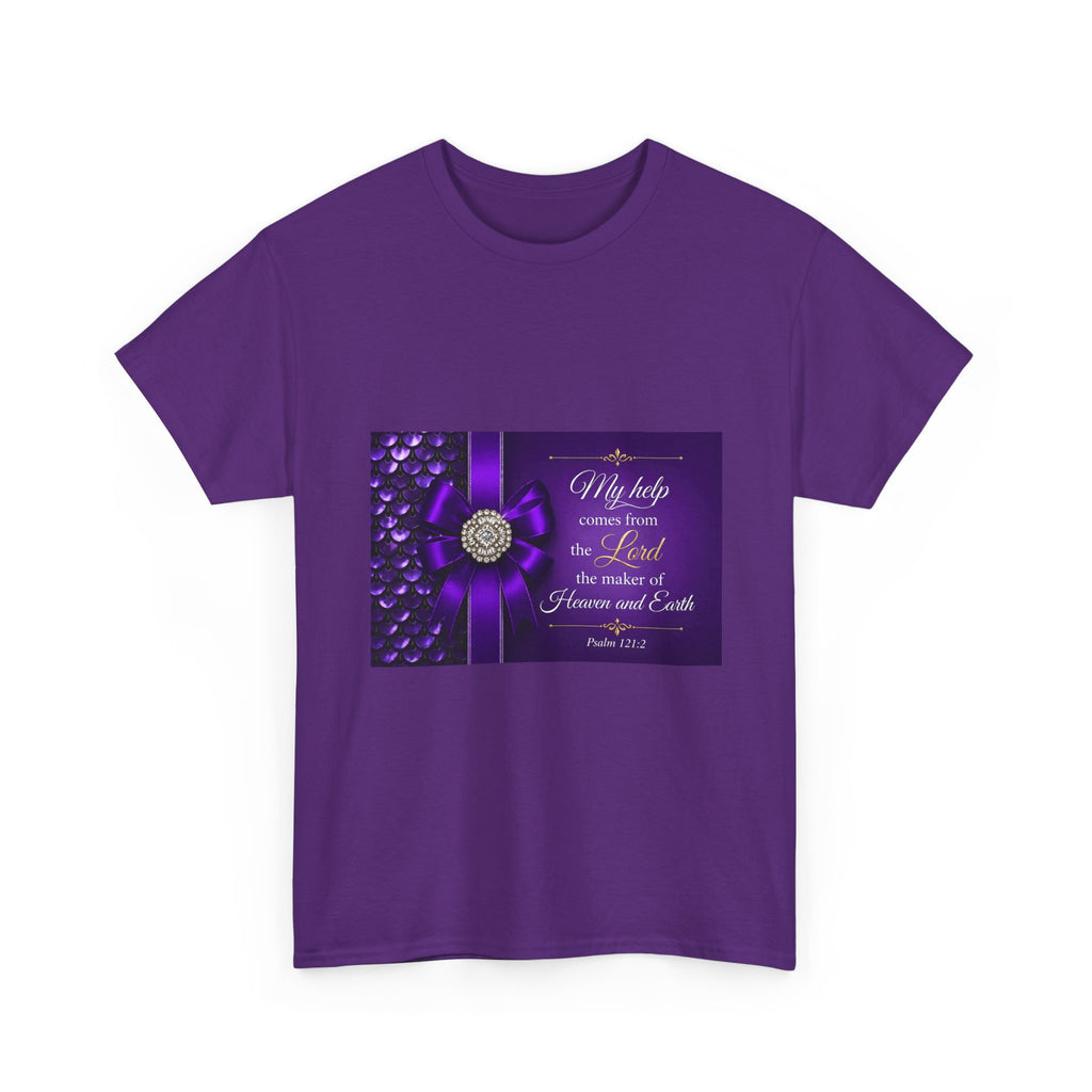 My Help Comes from the Lord T-Shirt | Psalm 121:2 Christian Shirt | Faith-Based Apparel | Inspirational Bible Verse Tee