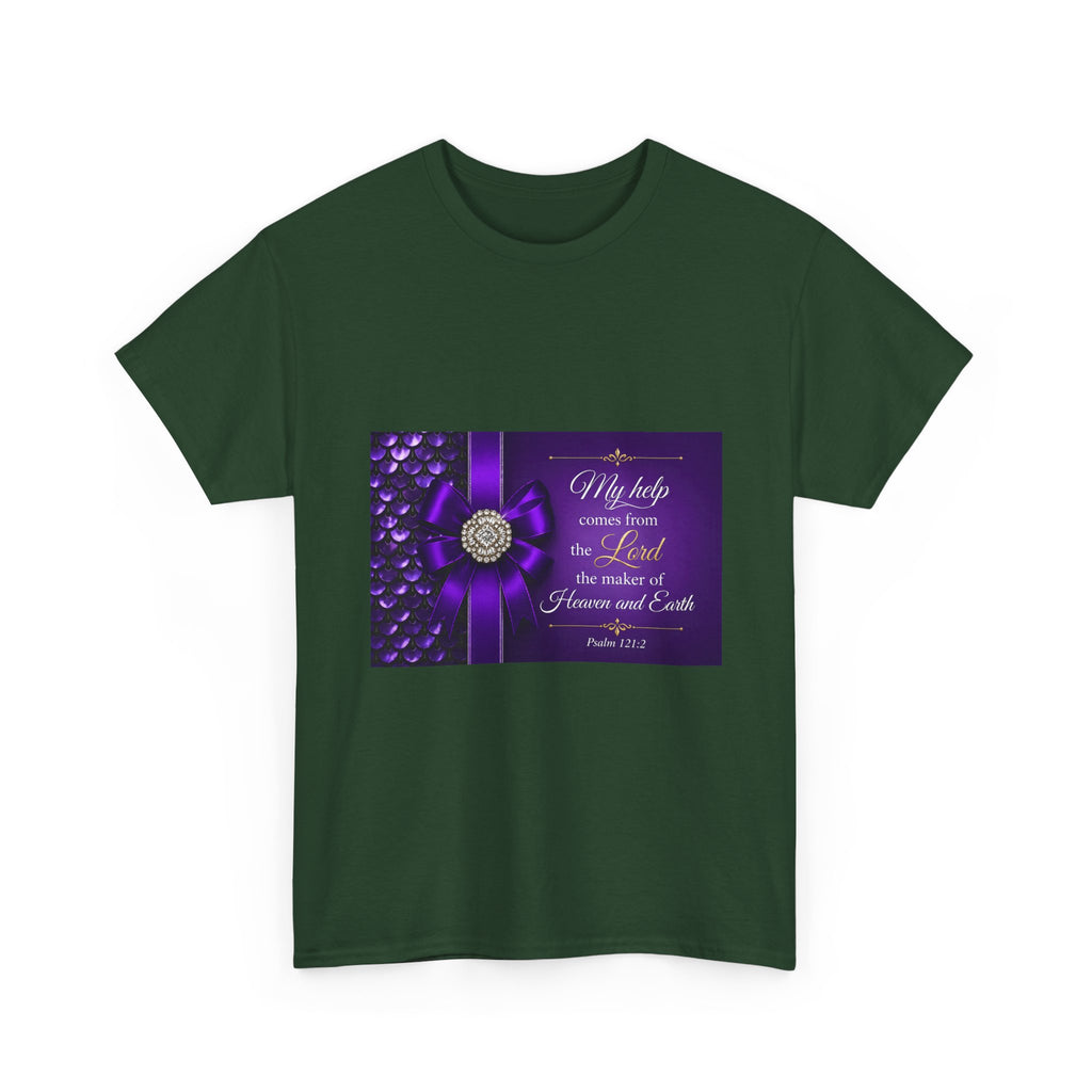 My Help Comes from the Lord T-Shirt | Psalm 121:2 Christian Shirt | Faith-Based Apparel | Inspirational Bible Verse Tee