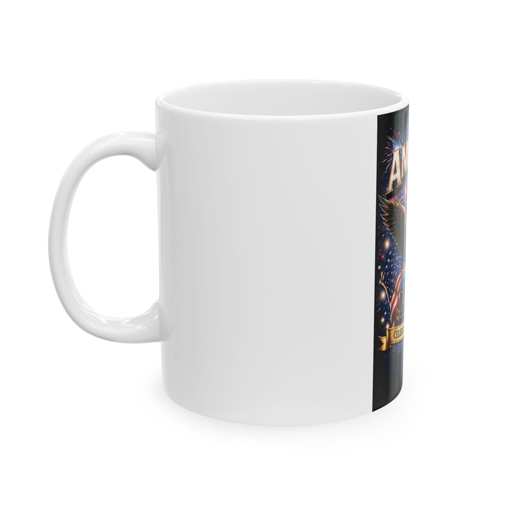 America 250 Celebrating Freedom Mug | Eagle, Liberty Bell, American Flag