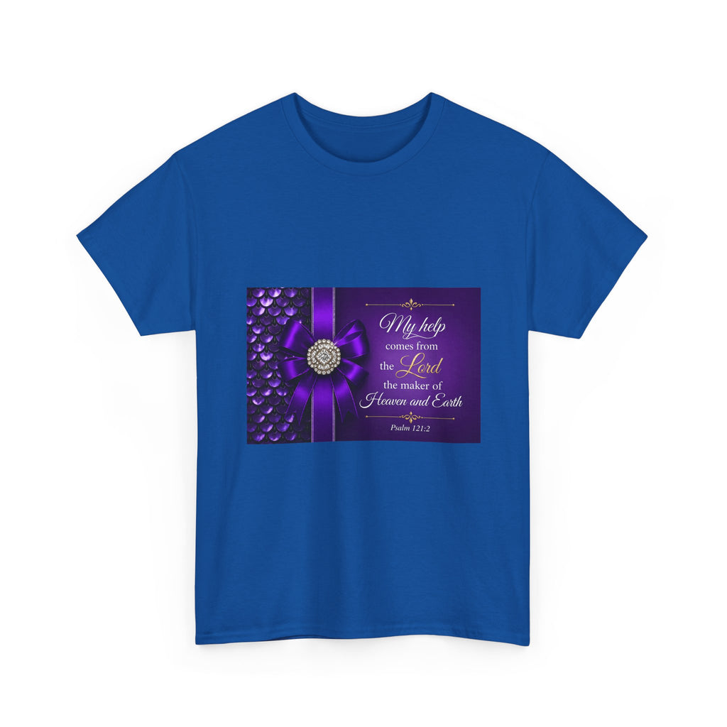 My Help Comes from the Lord T-Shirt | Psalm 121:2 Christian Shirt | Faith-Based Apparel | Inspirational Bible Verse Tee