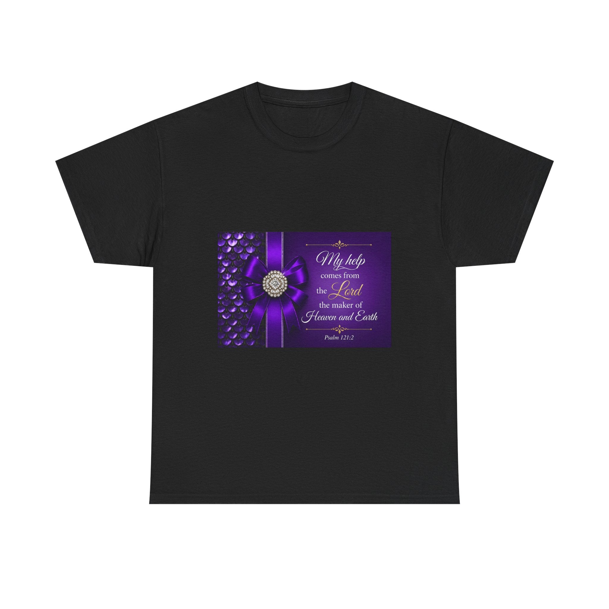 My Help Comes from the Lord T-Shirt | Psalm 121:2 Christian Shirt | Faith-Based Apparel | Inspirational Bible Verse Tee