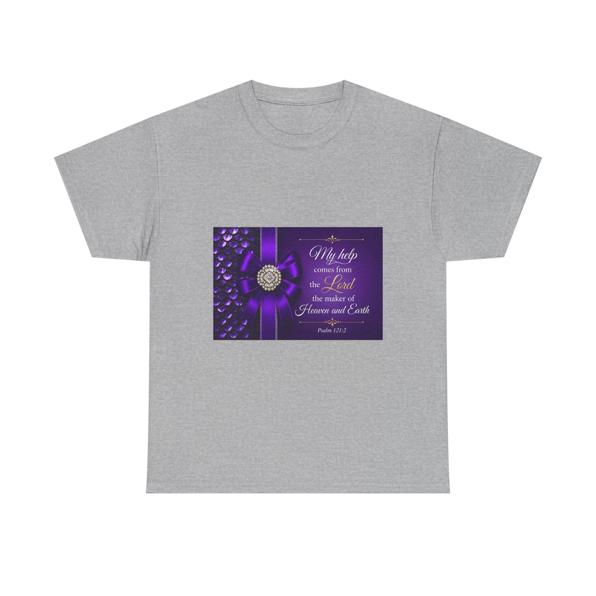 My Help Comes from the Lord T-Shirt | Psalm 121:2 Christian Shirt | Faith-Based Apparel | Inspirational Bible Verse Tee