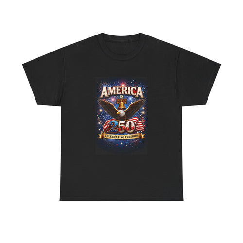 America Eagle 250 Celebrating Freedom T-Shirt | Patriotic Fourth of July Tee
