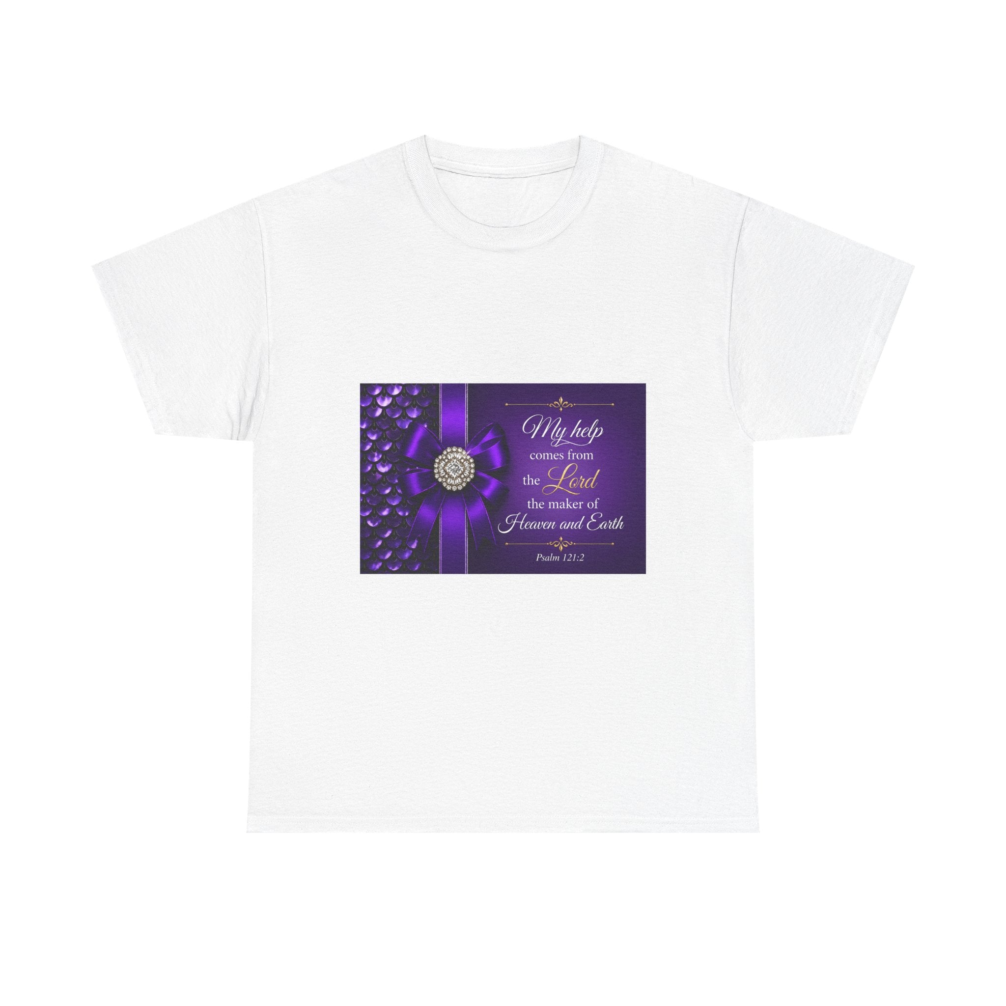 My Help Comes from the Lord T-Shirt | Psalm 121:2 Christian Shirt | Faith-Based Apparel | Inspirational Bible Verse Tee