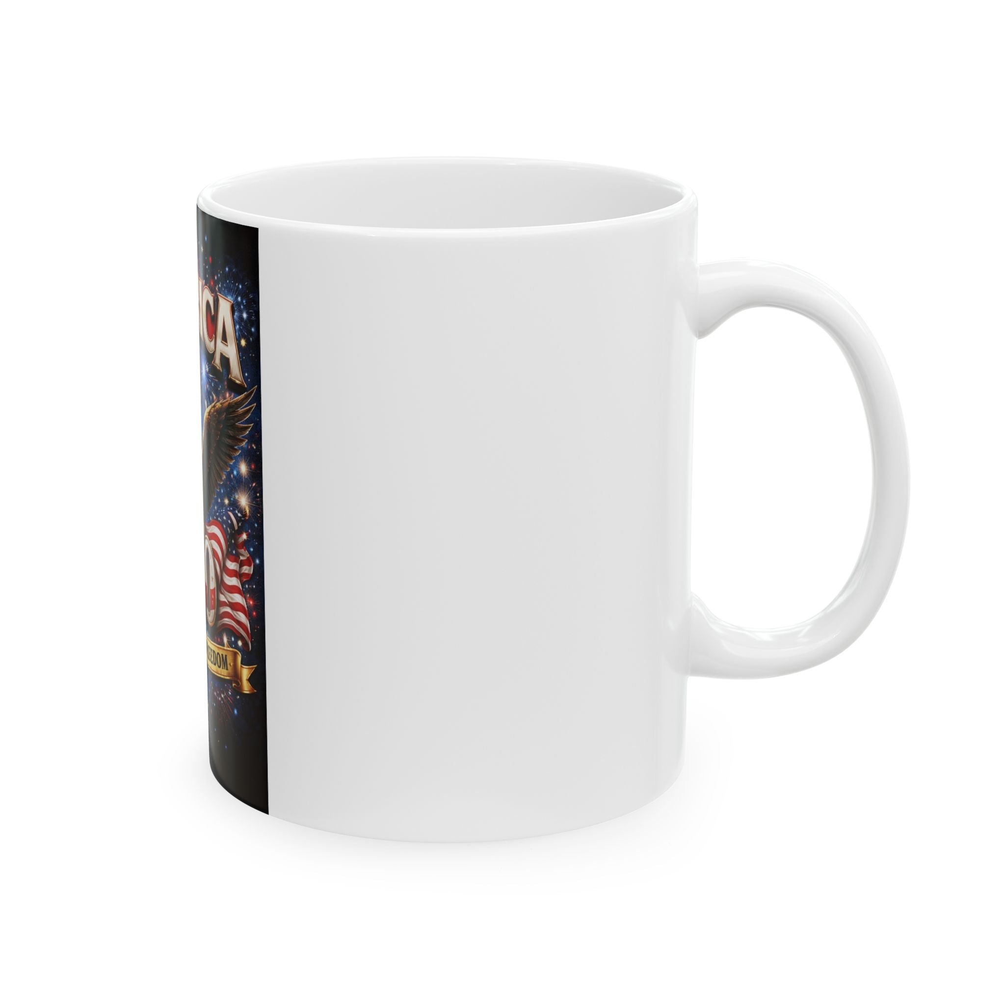 America 250 Celebrating Freedom Mug | Eagle, Liberty Bell, American Flag